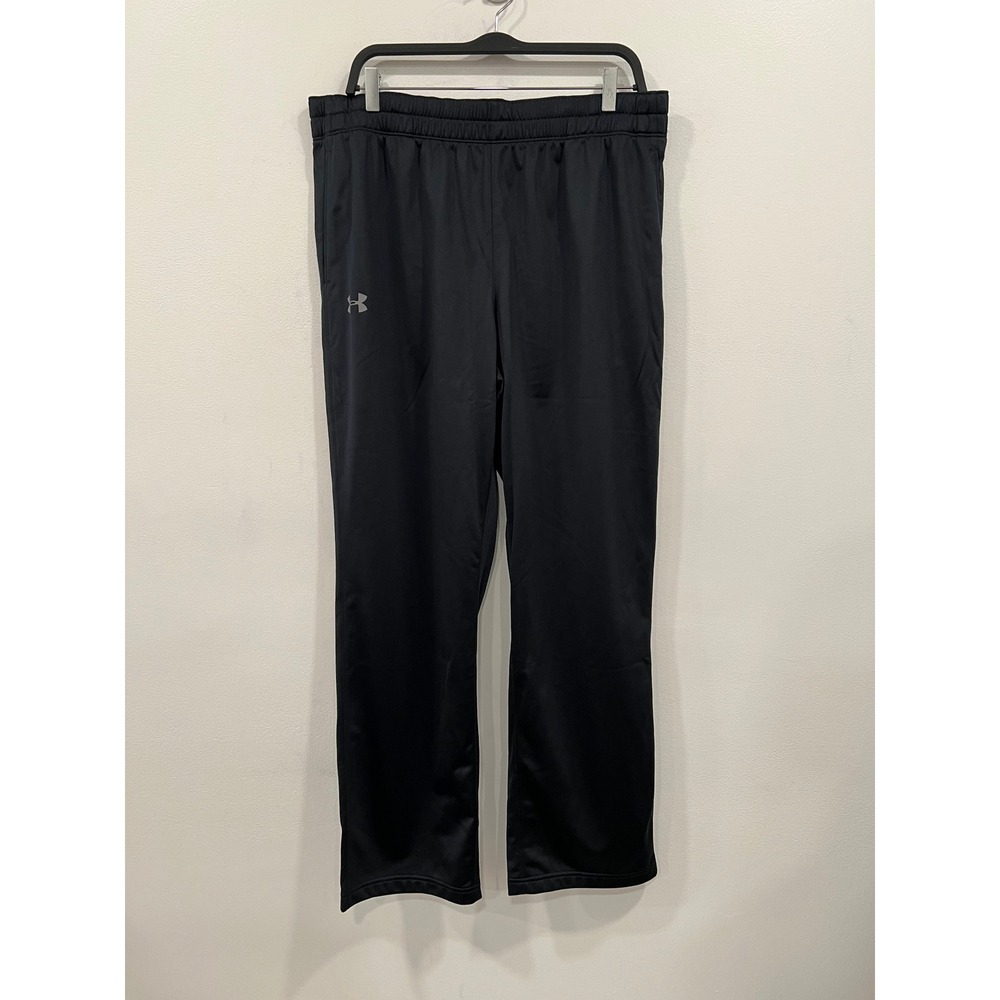 Under Armour Mens Pants Black Athleisure Sportswear Fleece Warmup Size XL